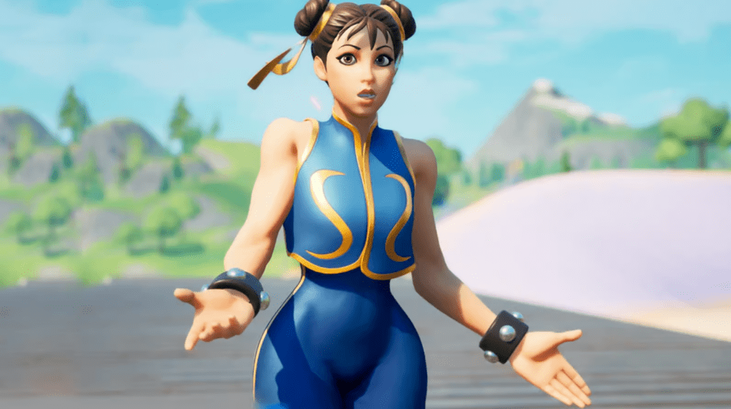 Skin de Chun-Li em Fortnite