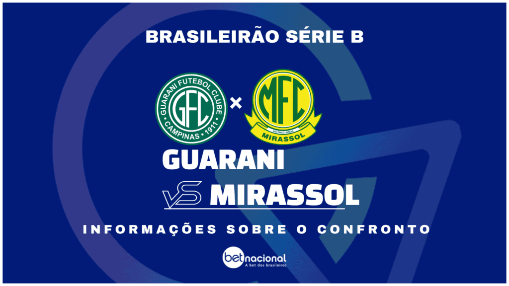 Guarani x Mirassol Série B 2024