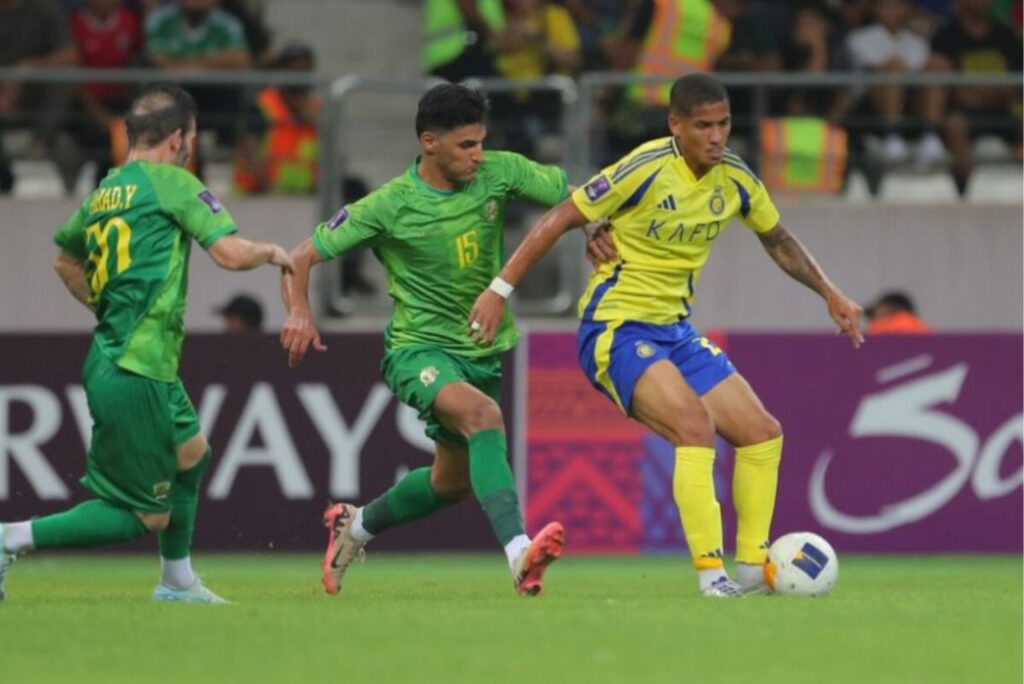 Al-Nassr e Al-Shorta ficaram no empate (Foto: Reprodução)