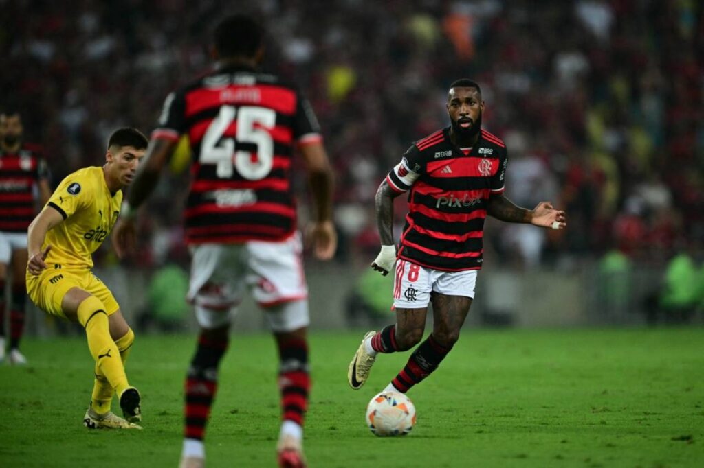 Gerson ainda acredita na classificação do Flamengo. Foto: Mauro Pimentel/AFP