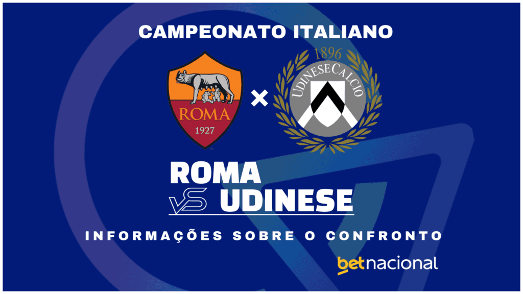 Roma x Udinese: onde assistir ao vivo, horário, escalações e estatísticas