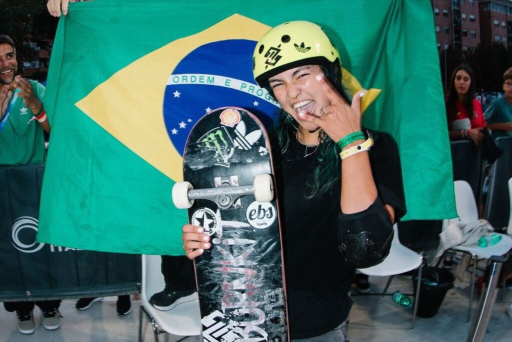 Raicca Ventura, campeã mundial de skate park em 2024 (Foto: Kenji Haruta/World Skate)