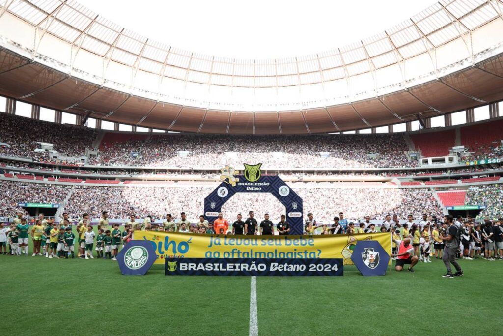 Vasco e Palmeiras quebraram recorde de público da temporada. Foto: Reprodução/Facebook