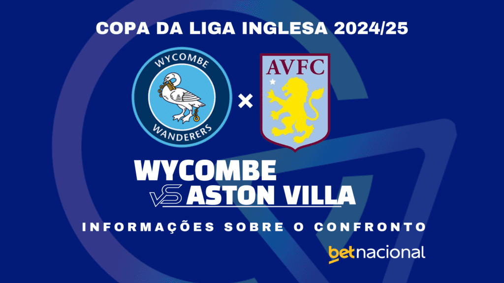 Wycombe x Aston Villa - Copa da Liga Inglesa 2024/25