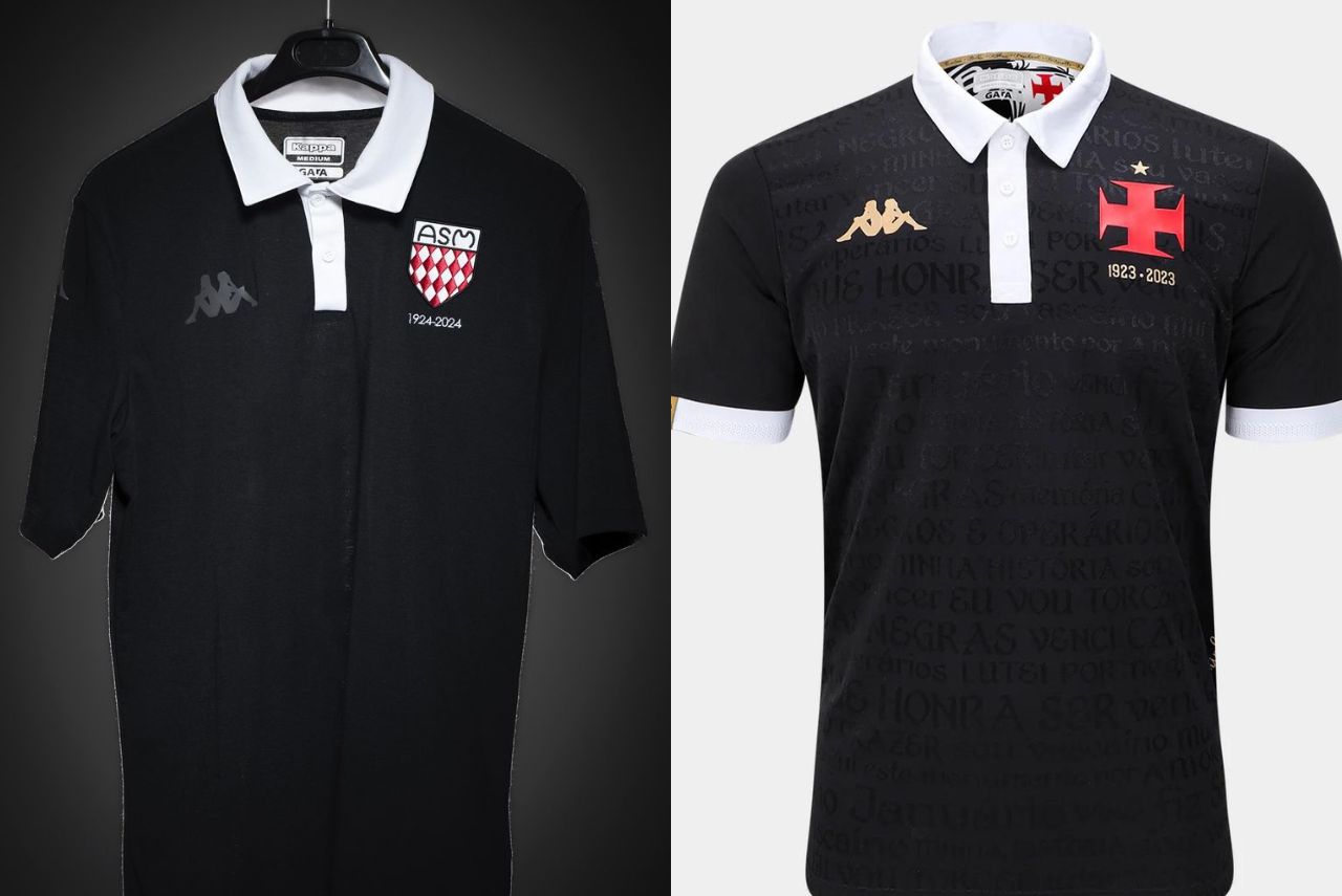 Camisas do Monaco e do Vasco (Foto: Reprodução)