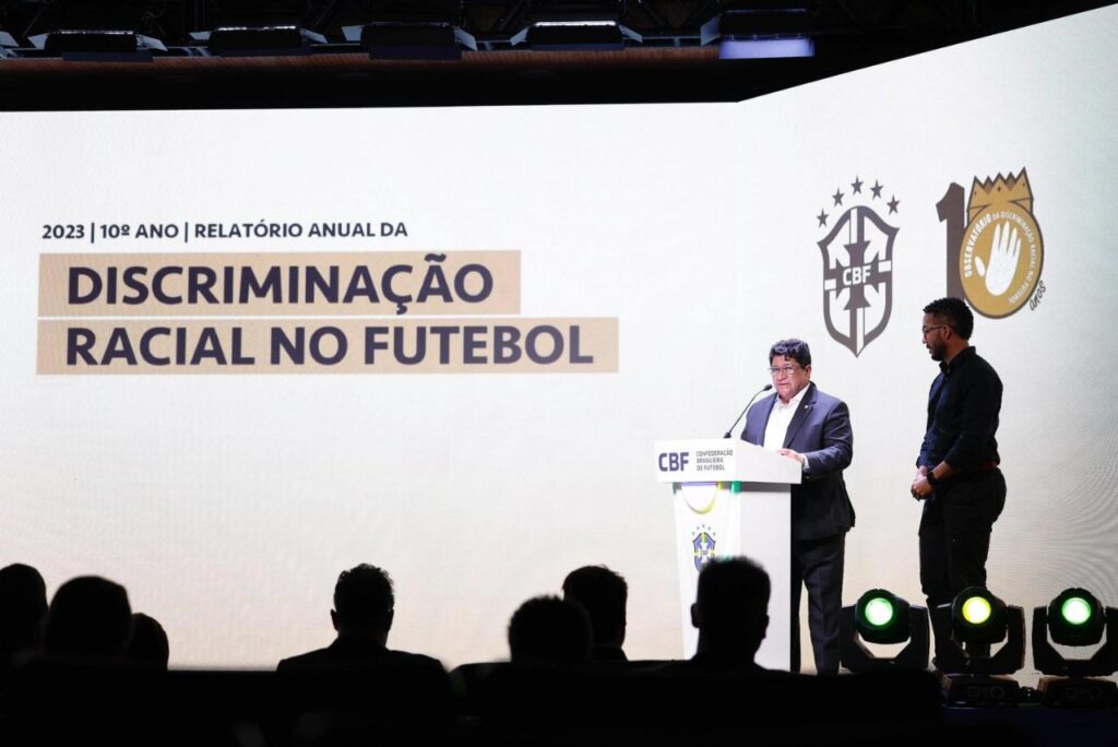 Apresentação do relatório sobre discriminação no futebol na sede da CBF (Foto: Rafael Ribeiro/CBF)