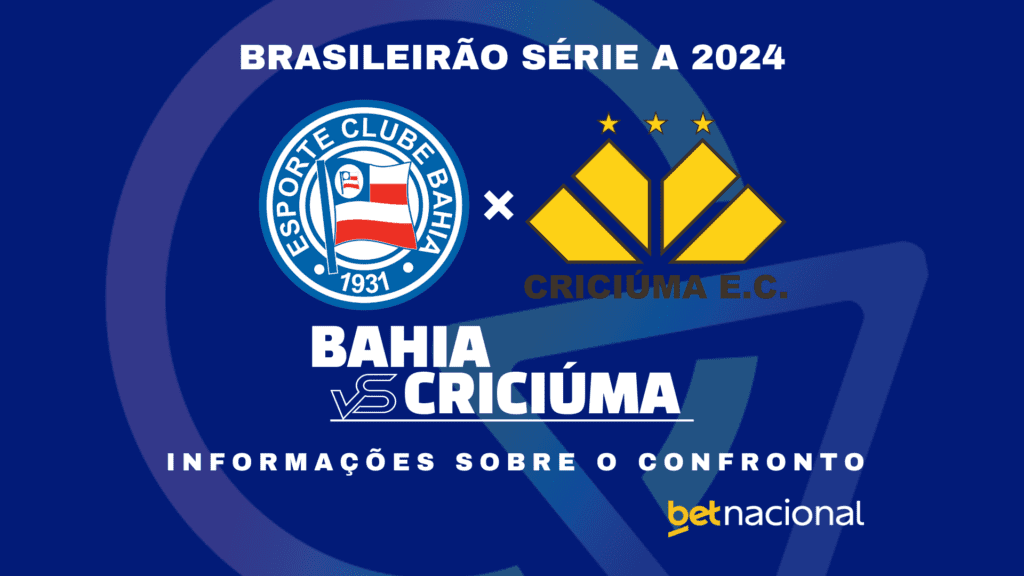 Bahia x Criciúma - Brasileirão 2024