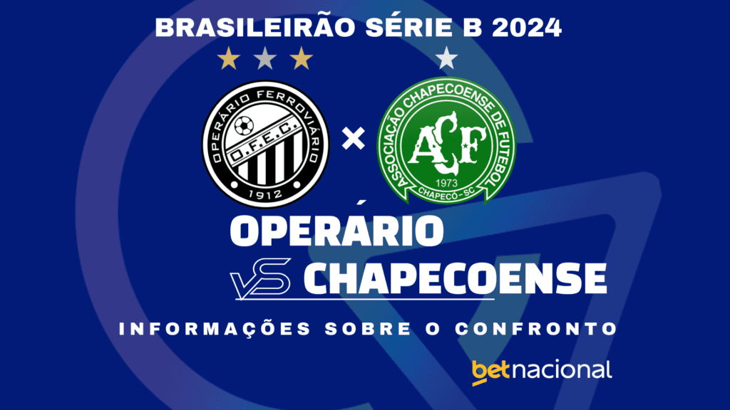 Operário x Chapecoense Série B 2024