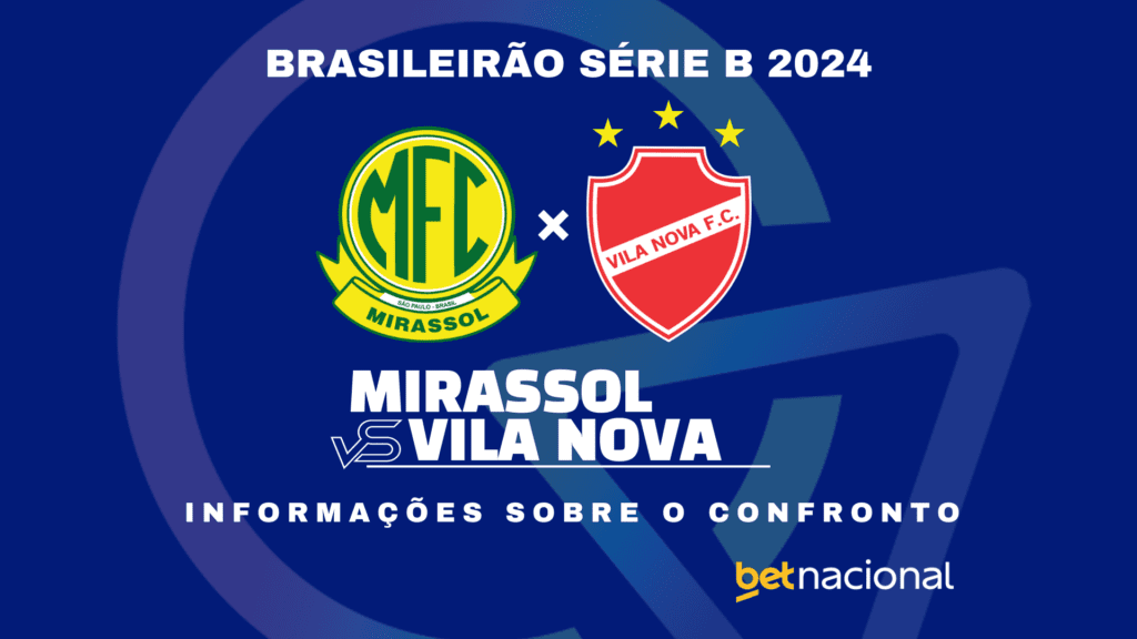 Mirassol x Vila Nova Série B 2024