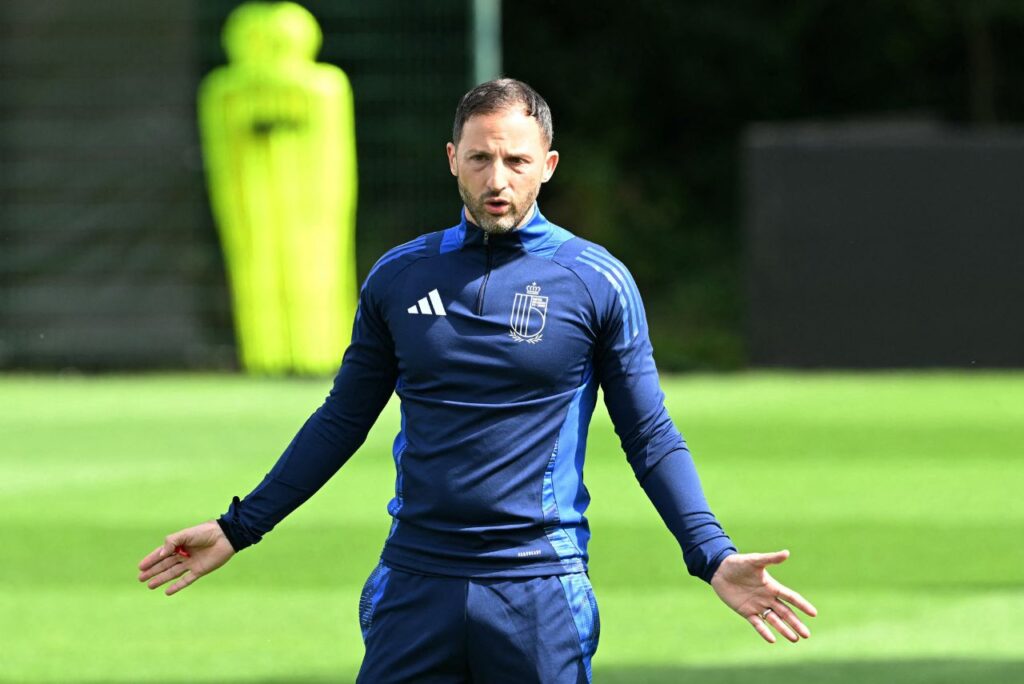 Domenico Tedesco, treinador da Bélgica (Foto: Thomas Kienzle/AFP)