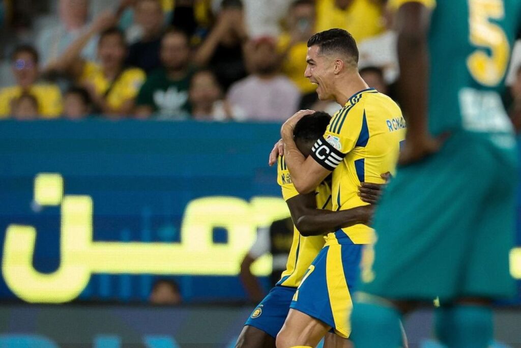 Al-Nassr venceu o Al-Orobah pelo Campeonato Saudita (Foto: Reprodução)