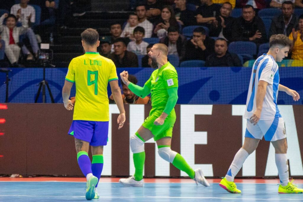 William, do Brasil, foi escolhido como melhor goleiro da competição. Foto: Leto Ribas/CBF