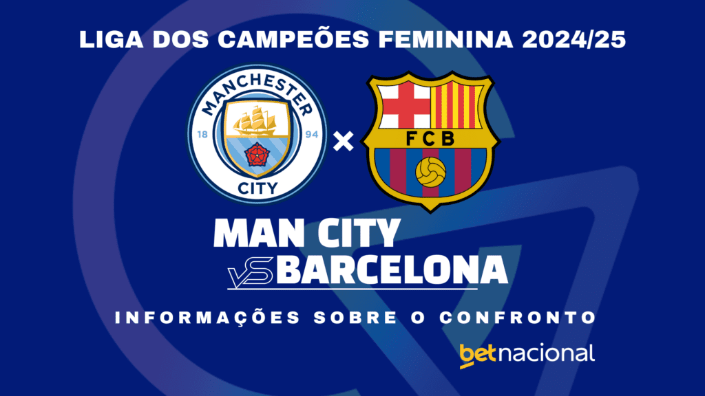 Man City x Barcelona - Liga dos Campeões Feminina 2024/25