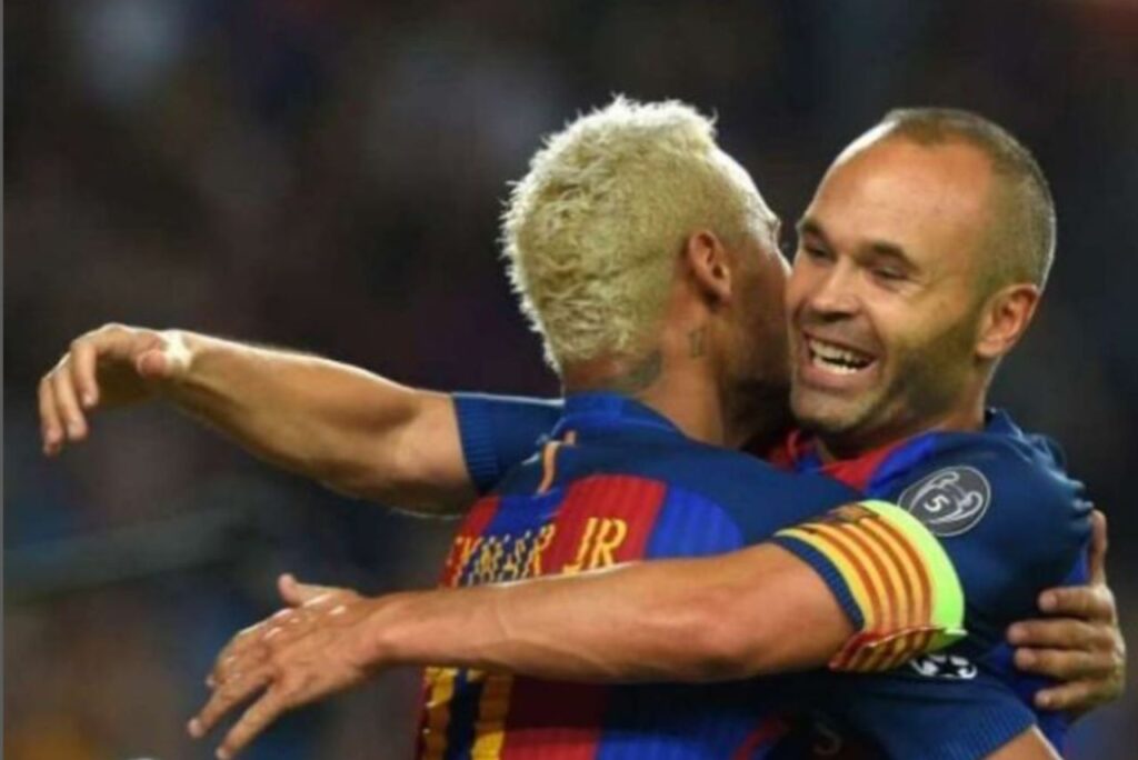 Neymar e Iniesta no Barcelona