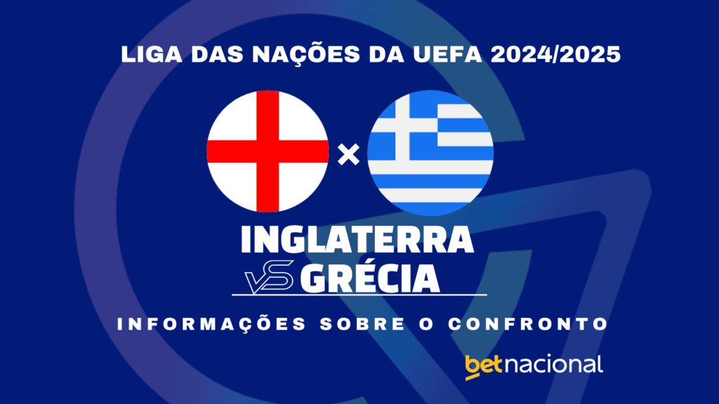 Inglaterra x Grécia Liga das Nações da UEFA 2024-2025