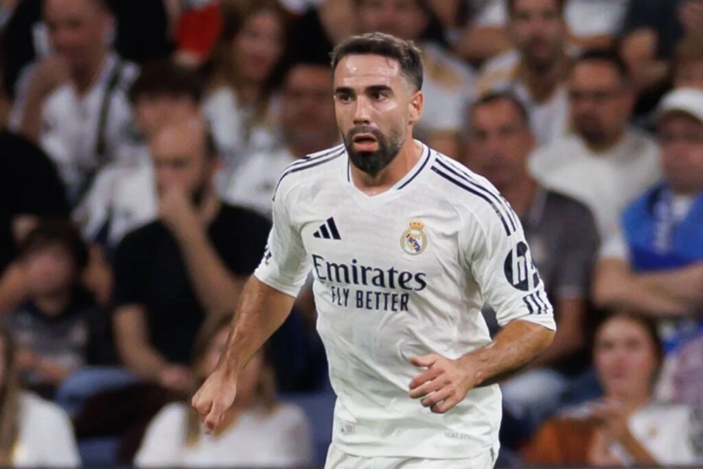 Carvajal em campo pelo Real Madrid