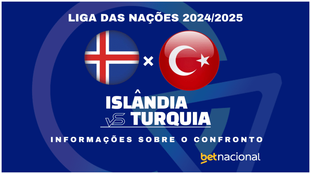 Islândia x Turquia Liga das Nações 2024 2025