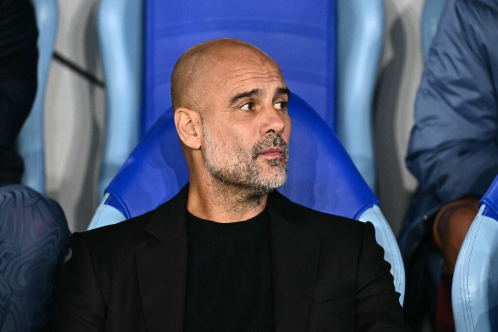 Pep Guardiola, treinador do Manchester City (Foto: Joe Klamar/AFP)