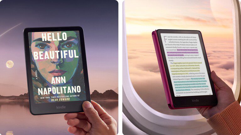 Kindle com tela colorida