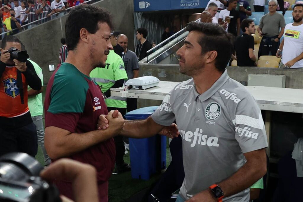 Treinadores Fernando Diniz e Abel Ferreira (Foto: Cesar Greco/SEP)