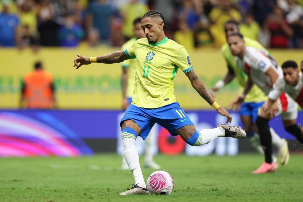 Raphinha, atacante da Seleção Brasileira (Foto: Rafael Ribeiro/CBF)