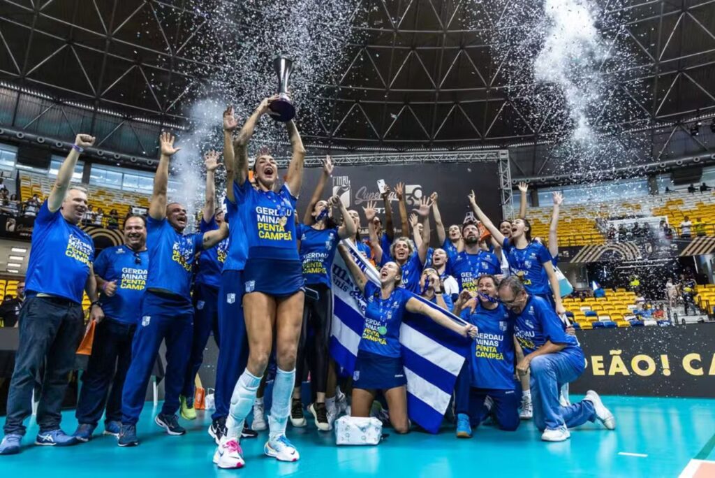 Minas Tênis Clube é o atual campeão da Superliga Feminina de Vôlei (foto: Reprodução)