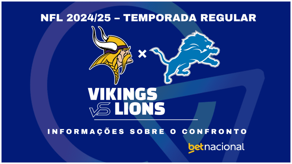 Minnesota Vikings x Detroit Lions - NFL 2024/25