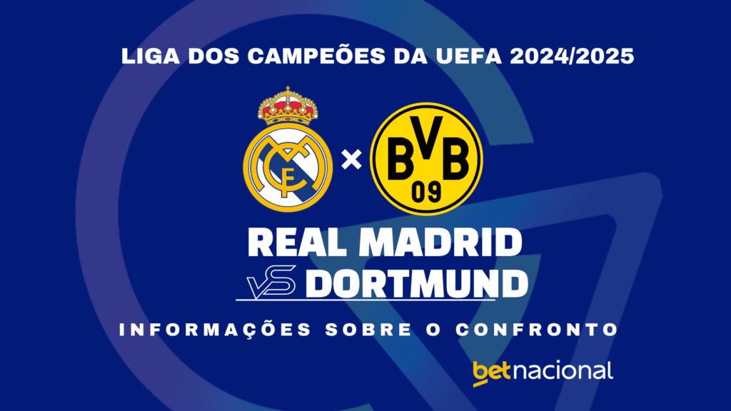 Real Madrid x Borussia Dortmund Liga dos Campeões UEFA 2024-2025