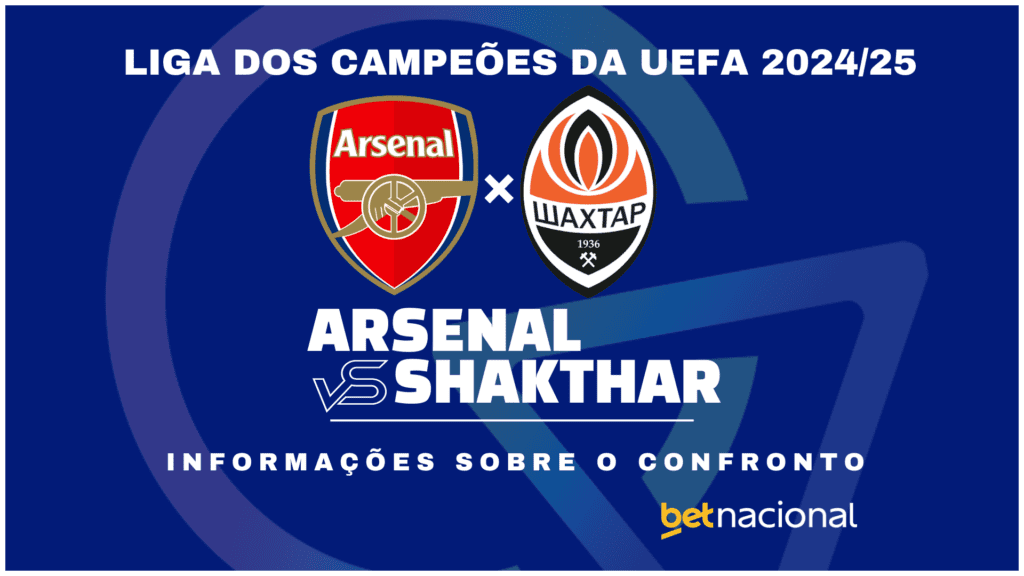 Arsenal x Shakhtar - Liga dos Campeões 2024/25