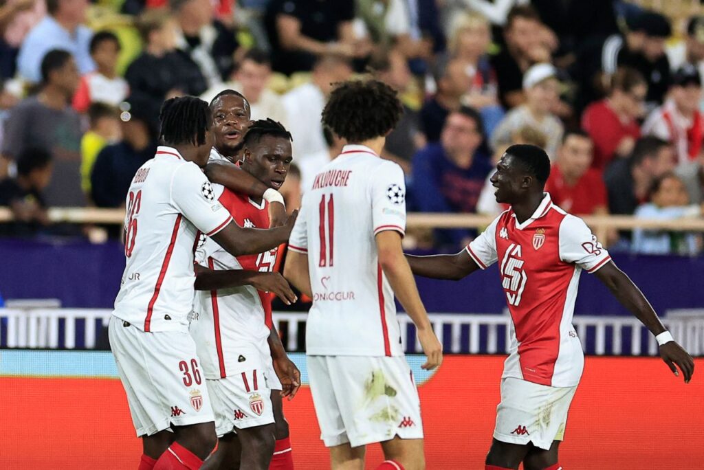 Monaco venceu o Estrela Vermelha pela Liga dos Campeões (Foto: Valery Hache/AFP)