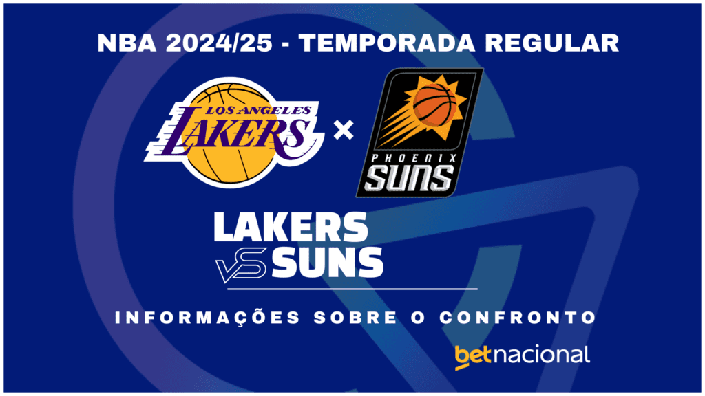 Los Angeles Lakers x Phoenix Suns: onde assistir ao vivo, horário e estatísticas