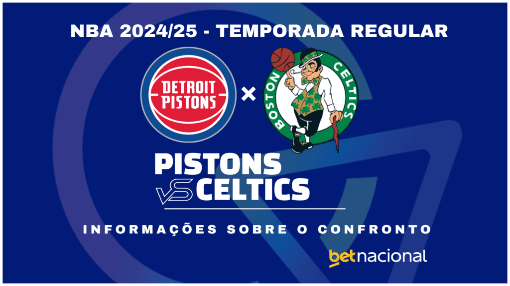 Detroit Pistons x Boston Celtics: onde assistir ao vivo, horário e estatísticas