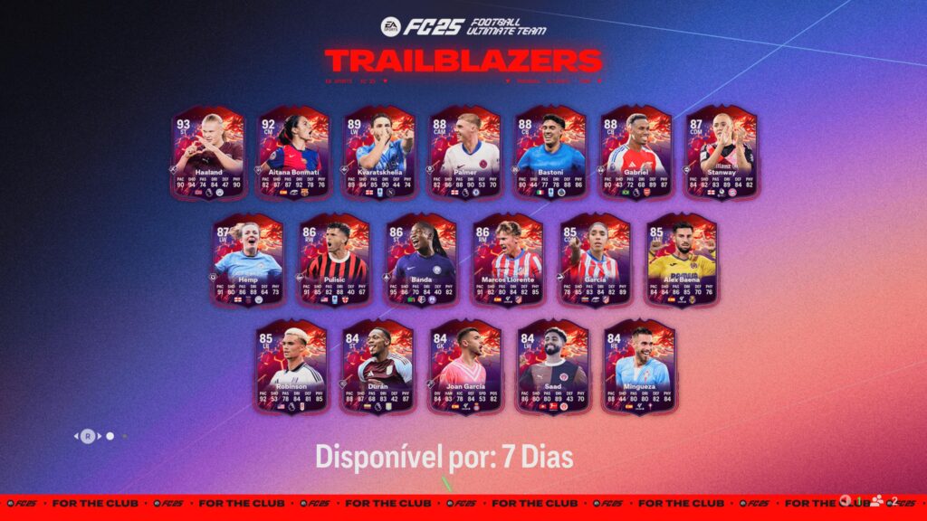 Time 1 do Vanguardistas no Ultimate Team do FC 25