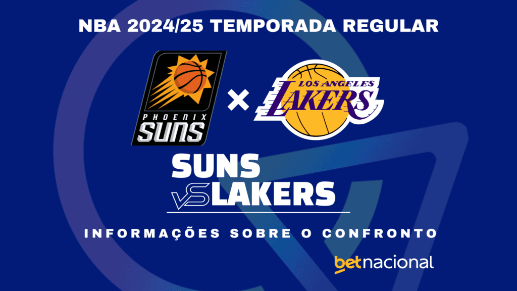 Suns x Lakers: onde assistir ao vivo, horário, escalações e estatísticas