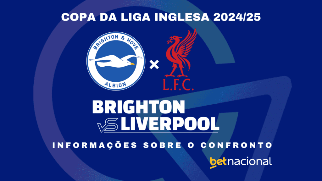 Brighton x Liverpool - Copa da Liga Inglesa 2024/25