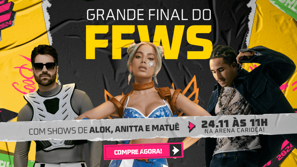 FF: mundial de Free Fire terá abertura de Matuê, Anitta e Alok