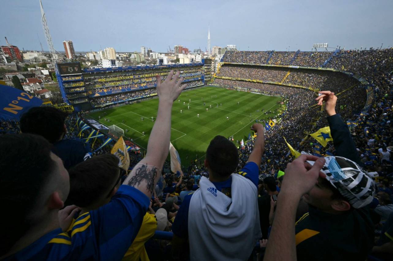 La Bombonera já sediou 11 finais de Libertadores. Foto: Luis Robayo/AFP