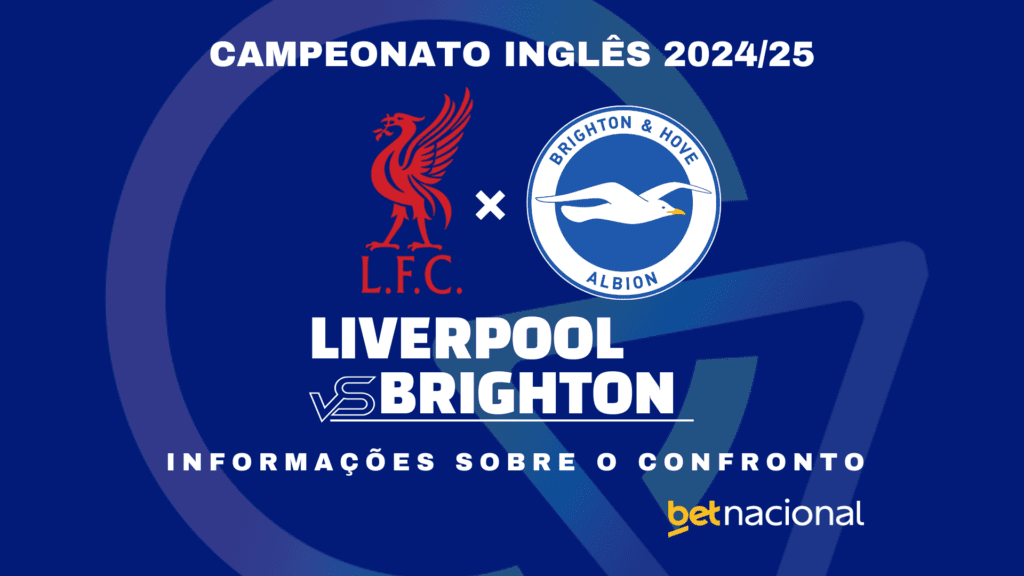 Liverpool x Brighton: onde assistir ao vivo, horário, escalações e estatísticas