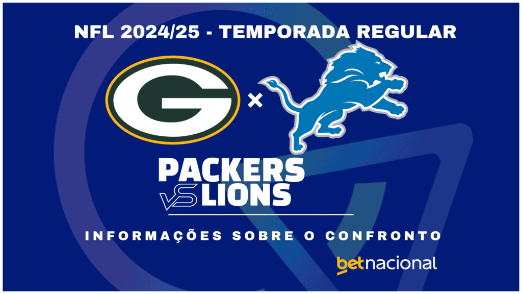 Green Bay Packers x Detroit Lions: onde assistir ao vivo, horário e estatísticas