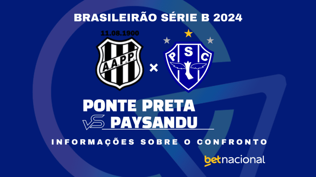 Ponte Preta x Paysandu Série B 2024