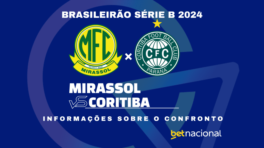 Mirassol x Coritiba: onde assistir ao vivo, horário, escalações e estatísticas