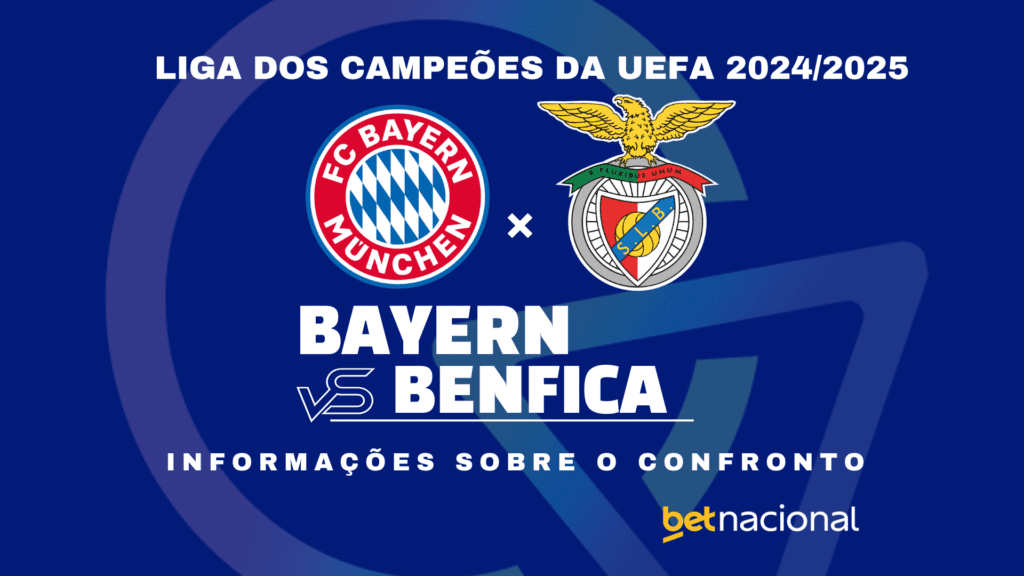 Bayern de Munique x Benfica Liga dos Campeões 2024 2025