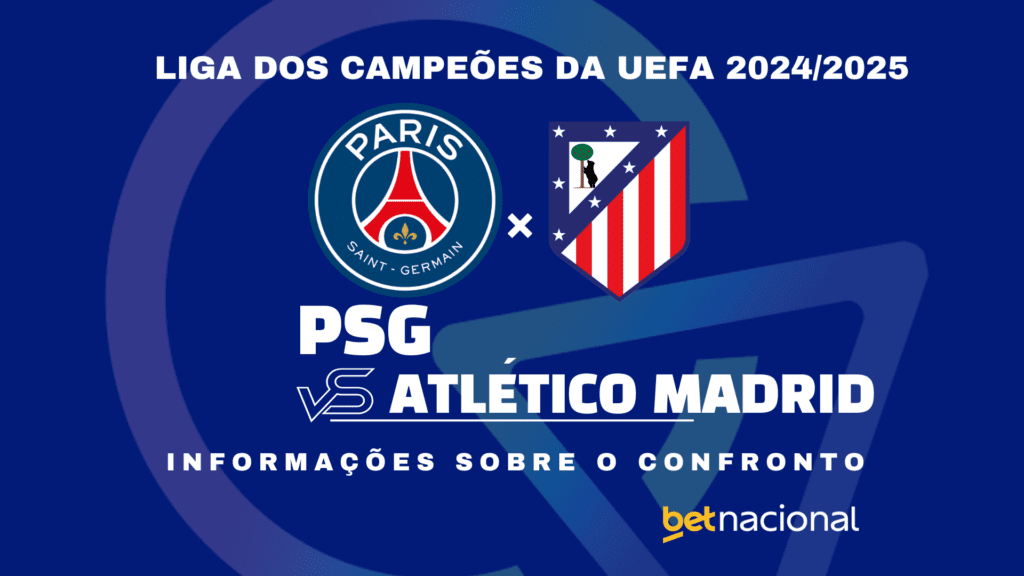 PSG x Atlético de Madrid Liga dos Campeões 2024 2025