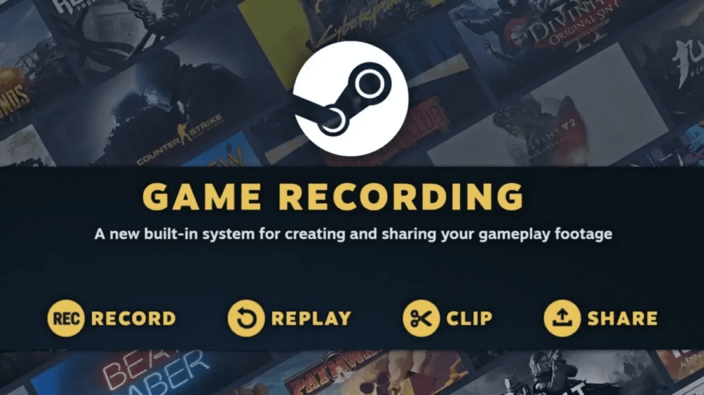 Steam libera recurso de gravação de jogos