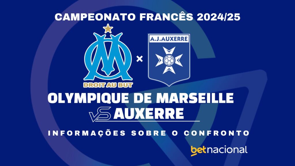 O. Marseille x Auxerre: onde assistir, horário, escalações e estatísticas