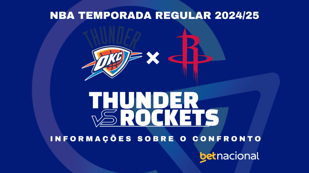 Thunder x Rockets: onde assistir ao vivo, horário, escalações e estatísticas