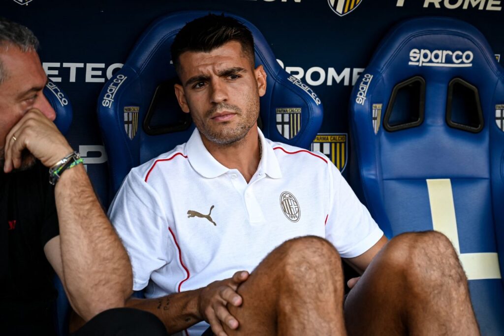 Álvaro Morata, atacante do Milan (Foto: Piero Cruciatti/AFP)