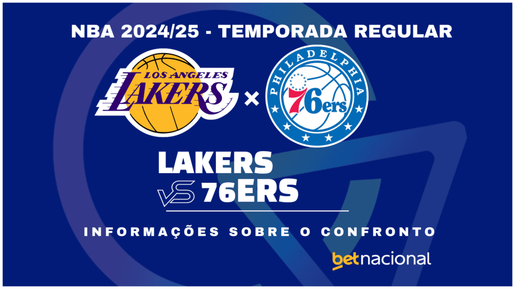 Lakers x 76ers - NBA 2024/25