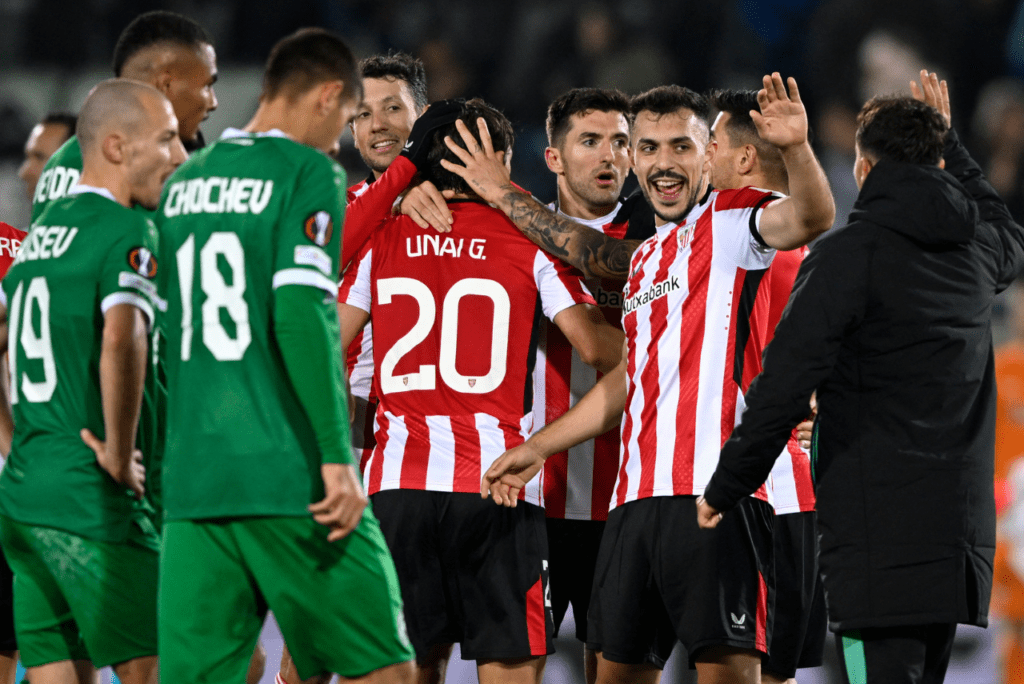 Athletic Bilbao vence a terceira seguida na Europa League