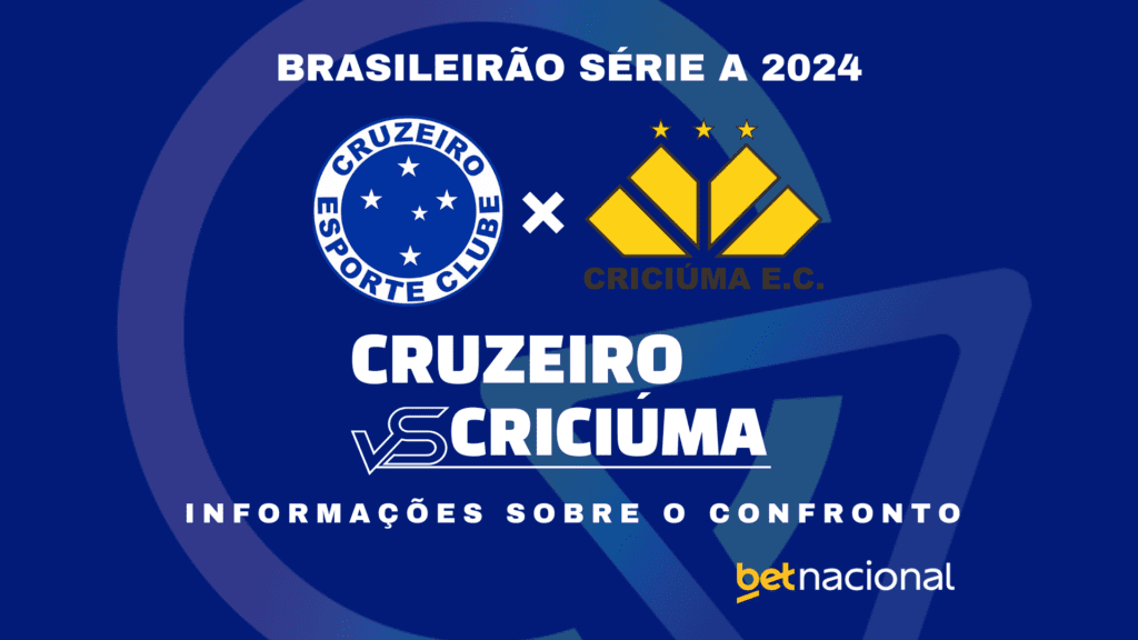 Cruzeiro x Criciúma: onde assistir ao vivo, horário, escalações e estatísticas